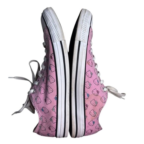Hello Kitty X Converse Sanrio Pink Lace Up Sneakers Unisex Pink White M10/W12 - Picture 7 of 10